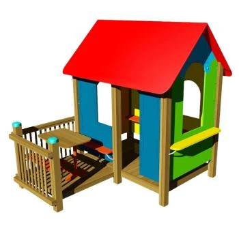 Ahşap Çocuk Oyun Evi-26