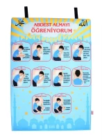 Cırtlı Kumaş Pano Abdest Almayı Öğreniyorum