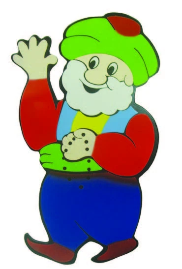 Ahşap El Sallayan Nasreddin Hoca Figürü 90 cm