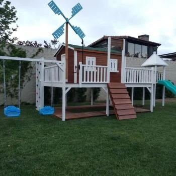 Ahşap Çocuk Oyun Parkı Rüzgâr Gülü