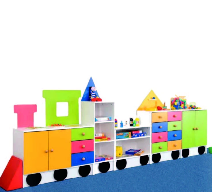 Tren Temalı Dolap Grubu 300x40x153 cm