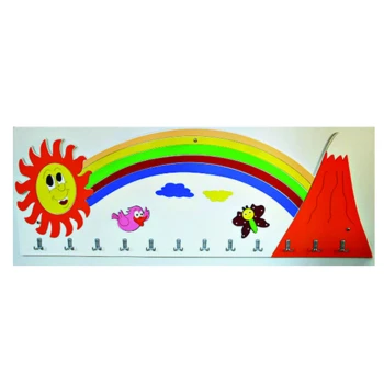 Gökkuşağı Figürlü Askılık 200x70 cm