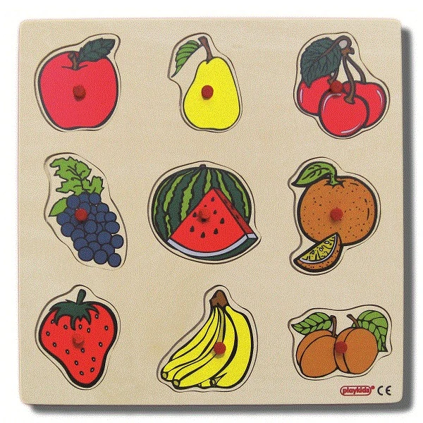 Ahşap Meyveler Puzzle 9 Parça 30x30 cm