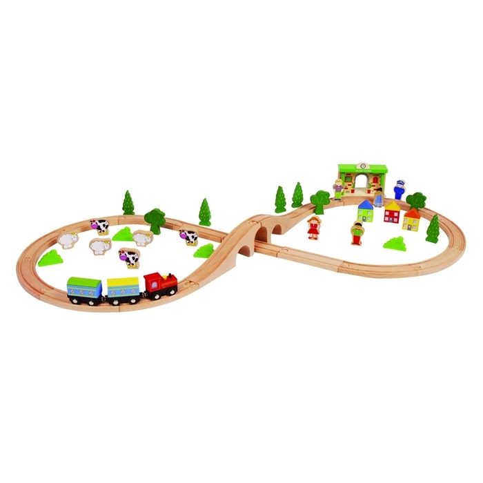 Ahşap Raylı Tren Seti