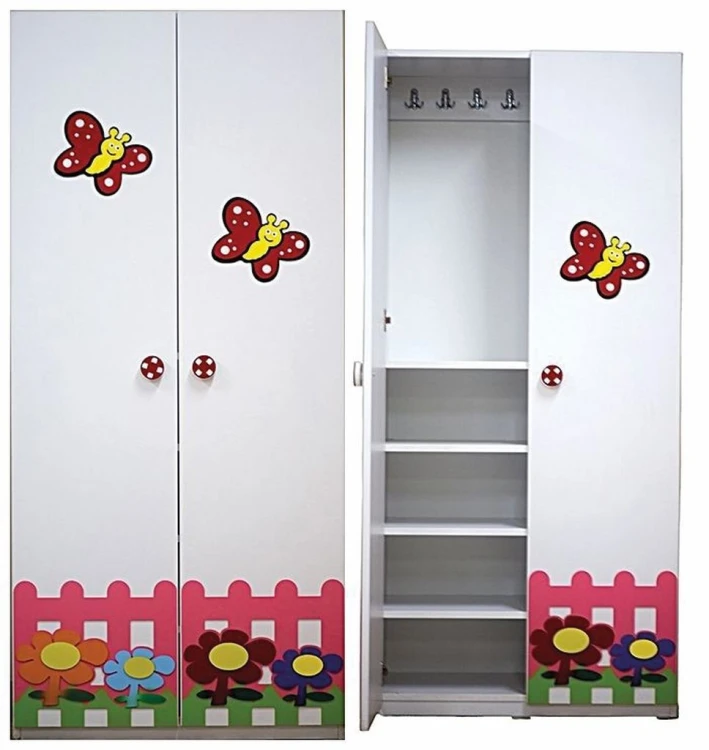 Kelebek Figürlü Vestiyer Modülü 80x35x160 cm