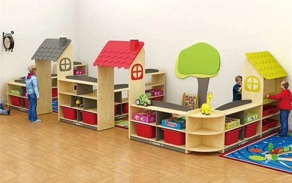 Ev Silüetli Modern Grup Dolap 360x37x125 cm