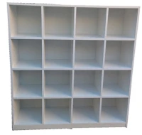 16 Gözlü Açık Raflı Dolap 110x35x115 cm