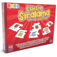 Edukido Eğitici Oyuncak Eşleştir Mukavva Puzzle Sıralama