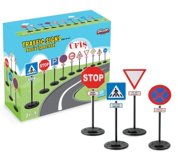 Trafik İşaretleri Seti 10 Parça 85 cm