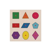 30X30 Ahşap Geometrik Şekiller Puzzle
