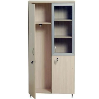 Camlı Vestiyerli Öğretmen Dolabı 80x40x192 cm