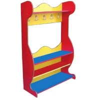Dalga Kenarlı Raflı Portmanto 90x40x190 cm