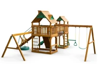 İki Kuleli Salıncaklı Oyun Parkı 8x5 m