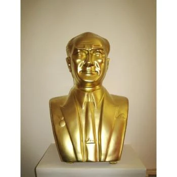 Altın Renkli Atatürk Büstü