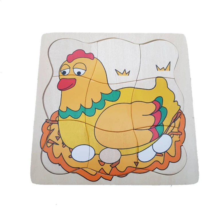 Kat Kat Tavuk Ahşap Puzzle