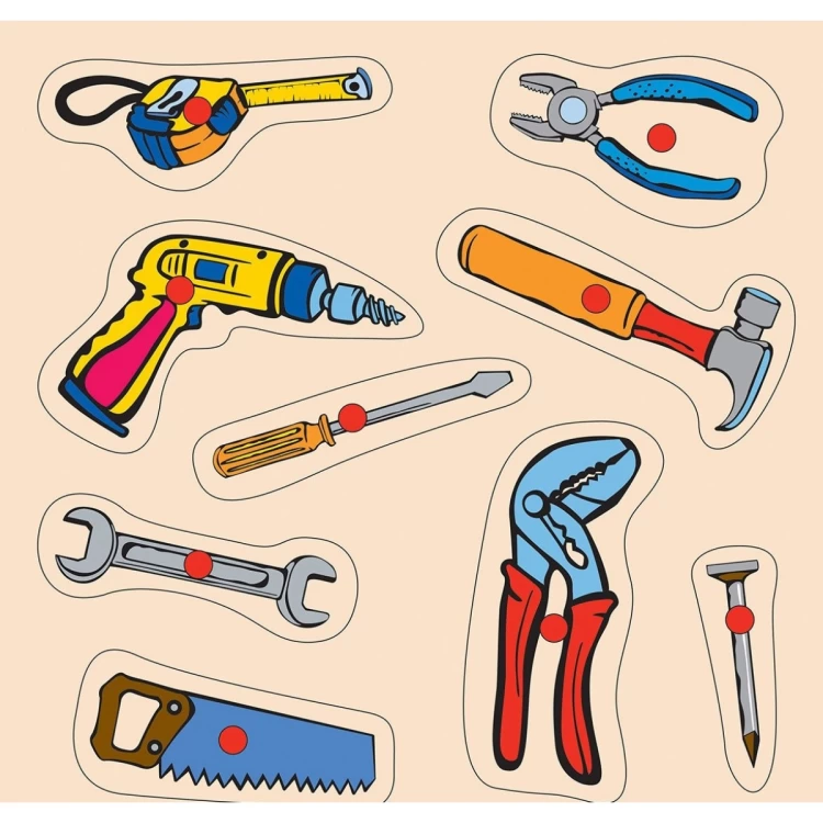 30X30 Ahşap Tamir Aletleri Puzzle