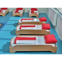 Anaokulu Ahşap Kampet Yatak (Yatak Dahil)