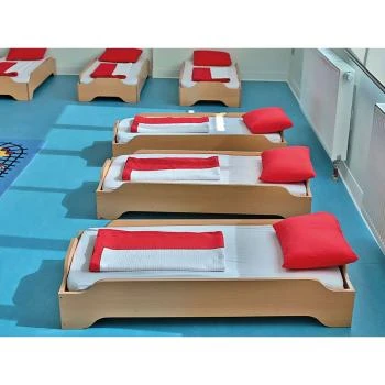 Anaokulu Ahşap Kampet Yatak (Yatak Dahil)