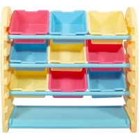 Anaokulu Renkli Saklama Rafı