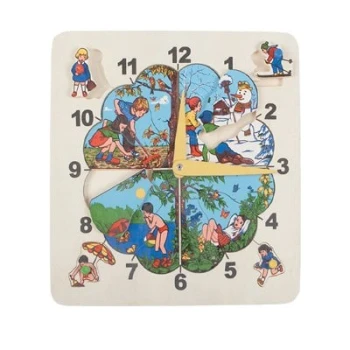 Dört Mevsim Saat Puzzle 15 Parça