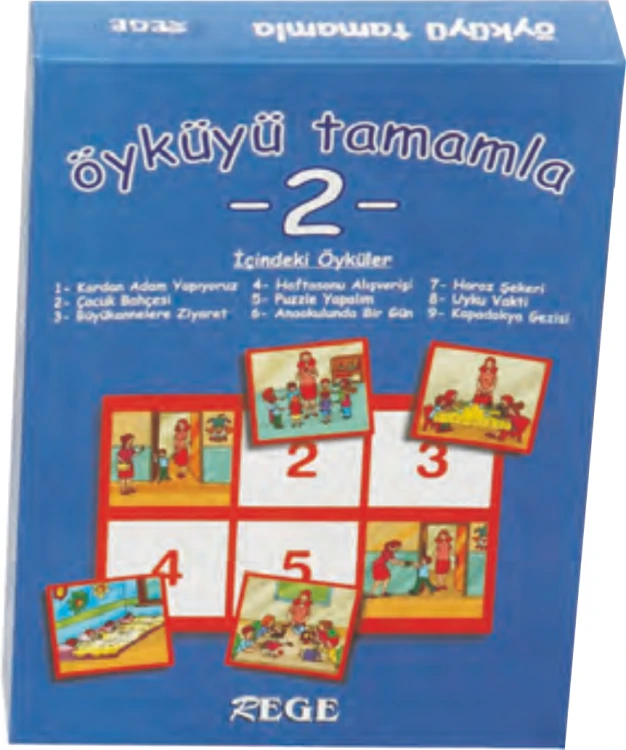 Öyküyü Tamamla 2 Sıralama Kart Oyunu 45 Parça