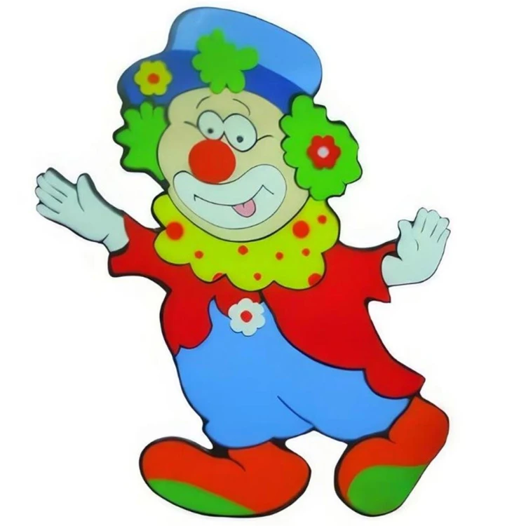 Ahşap Palyaço Duvar Figürü 90 cm
