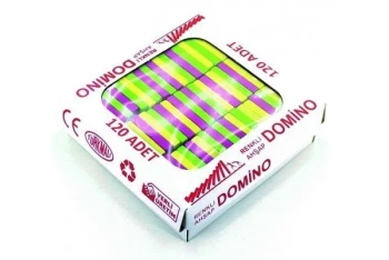 Ahşap Renkli Domino Taşı 120 Adet
