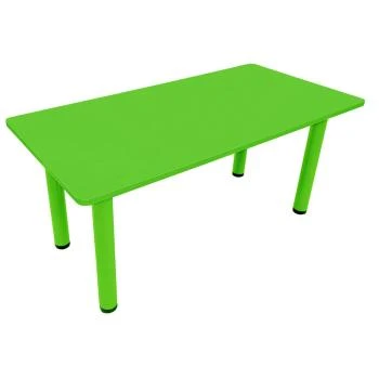 Ahşap 60x120 Yeşil Masa Metal Ayaklı