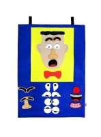 Anaokulu Cırtlı Kumaş Yüz İfadesi Erkek Pano