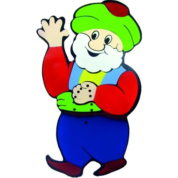 Ahşap El Sallayan Nasreddin Hoca Figürü 60 cm