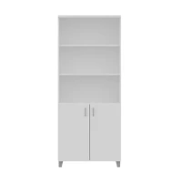 Açık Raflı Kapaklı Ofis Dolabı 80x40x190 cm