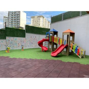 Ahşap Çift Kuleli Oyun Parkı
