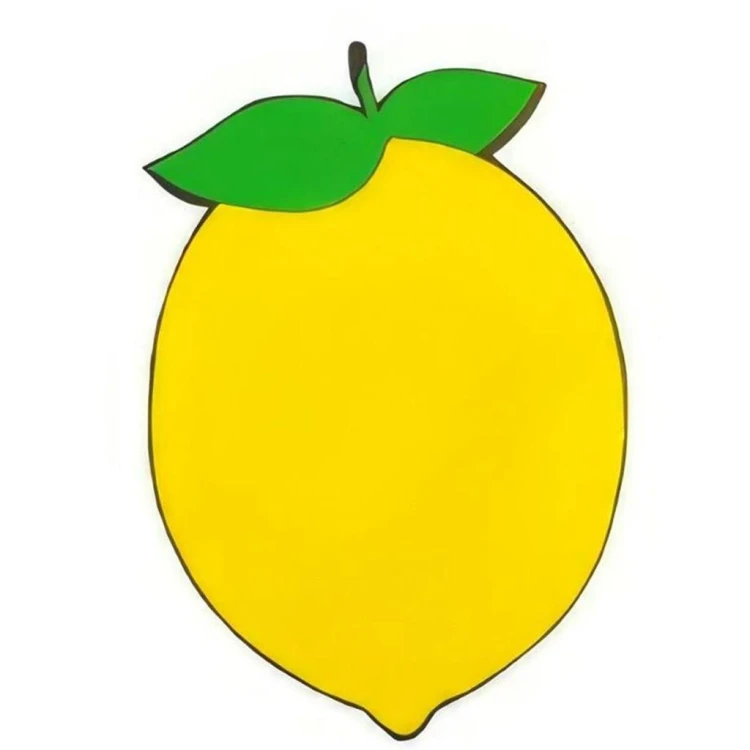 Ahşap Limon Duvar Figürü 35 cm