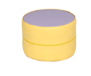 Suni Deri Silindir Puf 25 cm