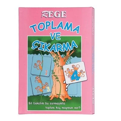 Maymunlu Toplama ve Çıkarma Kart Oyunu