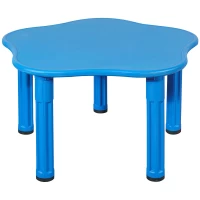 Anaokulu Plastik Mavi Papatya Masa