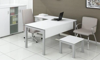 Beyaz Ofis Takımı 180x80 cm