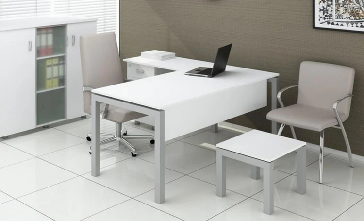 Beyaz Ofis Takımı 180x80 cm