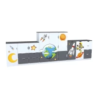 Uzay Figürlü Dolap Seti