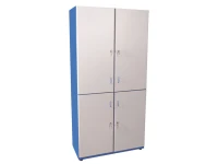 Dört Kişilik Ahşap Soyunma Dolabı 80x37x180 cm