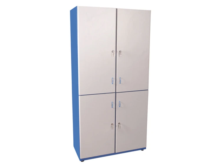 Dört Kişilik Ahşap Soyunma Dolabı 80x37x180 cm