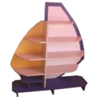 Pastel Yelkenli Kitaplık 140x40x105 cm