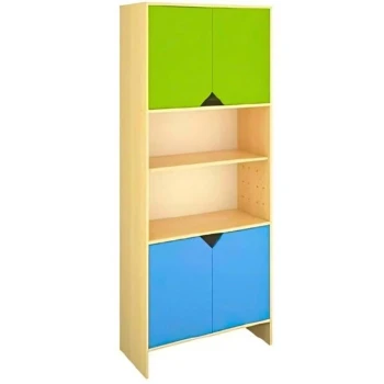 Dört Kapaklı Raflı Uzun Dolap 80x40x180 cm