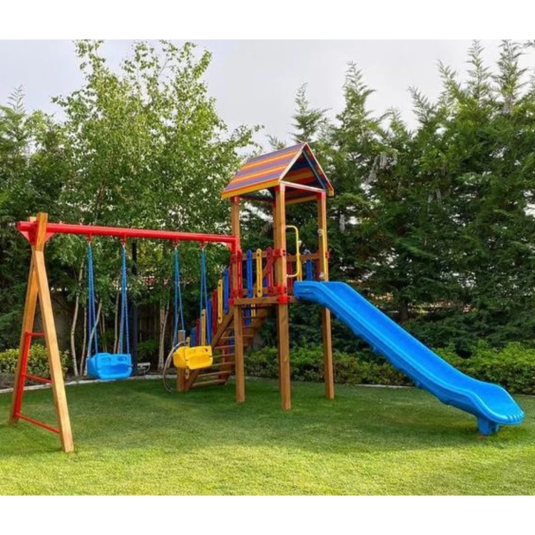 Ahşap Çocuk Oyun Parkı-57