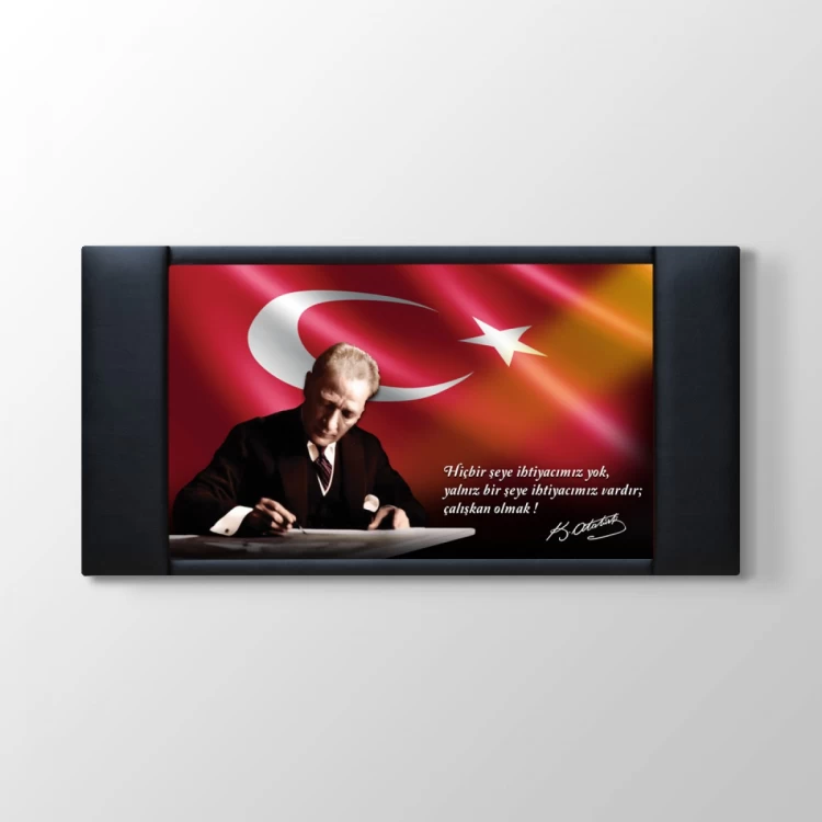 Atatürk Resimli Makam Panosu