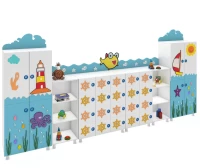 Okyanus Figürlü Dolap Seti