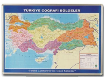 Türkiye Coğrafi Bölgeler Haritası 70x100 cm