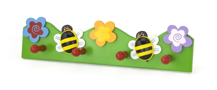 Arı Figürlü Duvar Askılığı 40 cm
