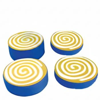 4 'lü Spiral Yuvarlak Sünger Minder Seti ÇAP 60