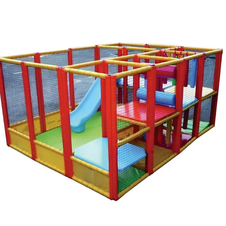 Renkli Fileli Soft Play Macera Parkuru 400X300XH200
